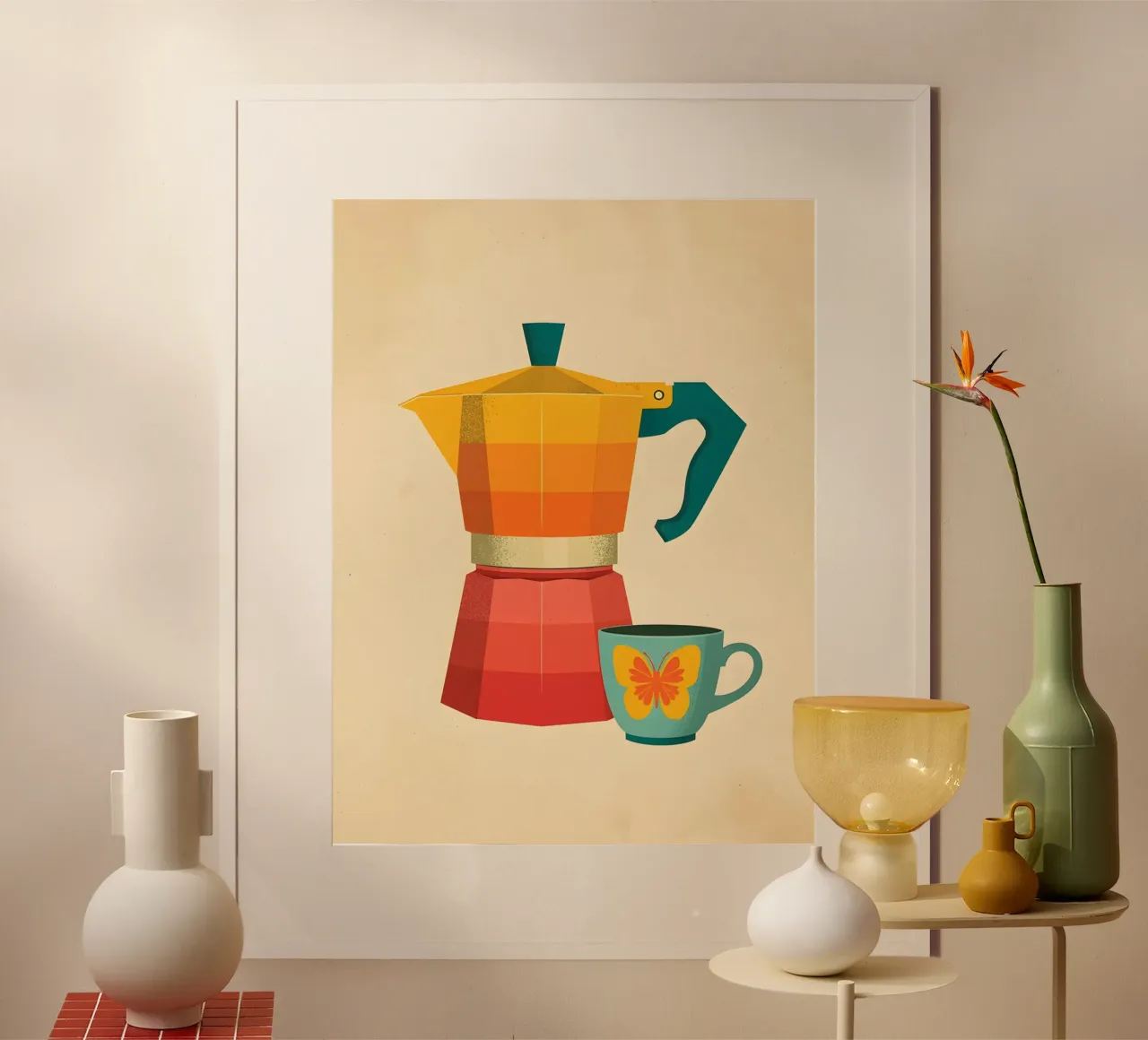 Pause café poster de uniqe world