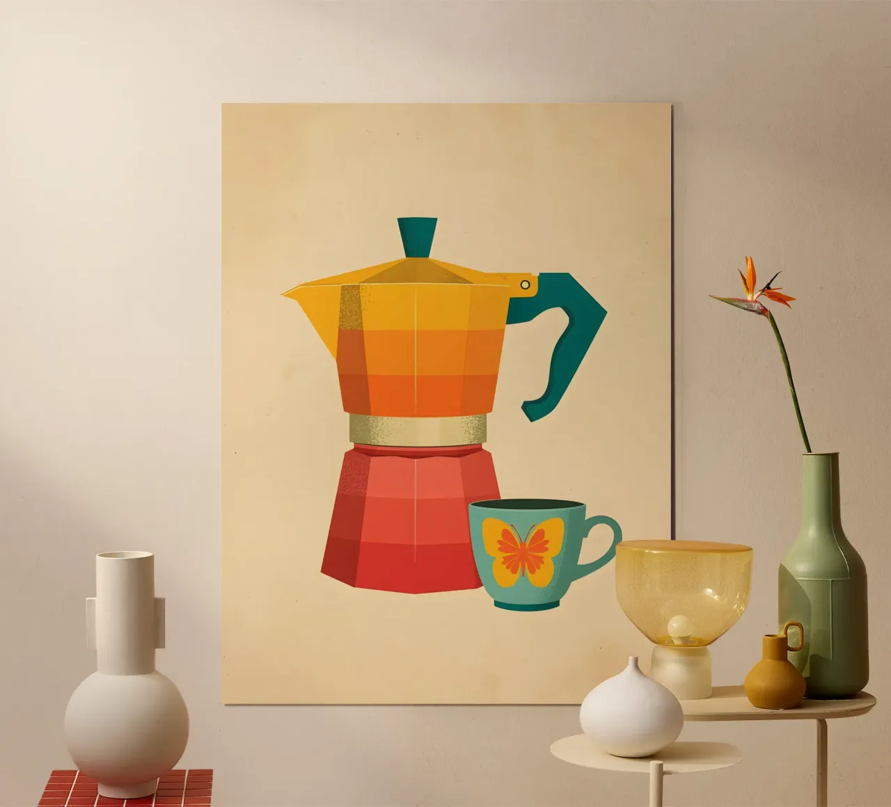 Pause café poster de uniqe world