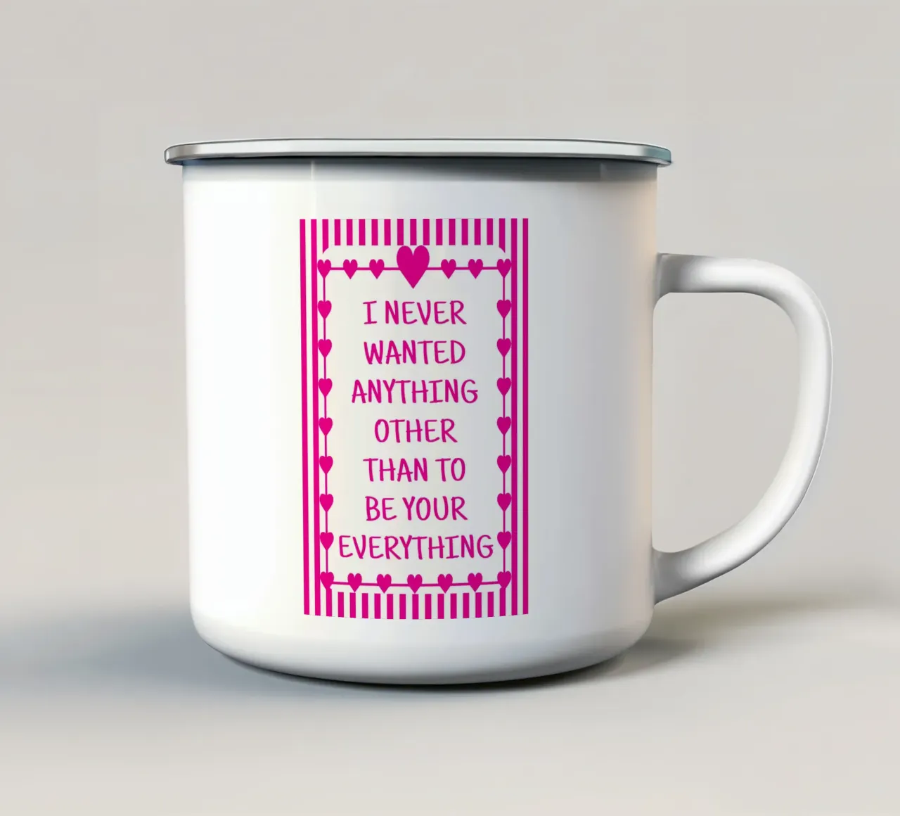 essere il tuo tutto tazza in smalto da Shillas