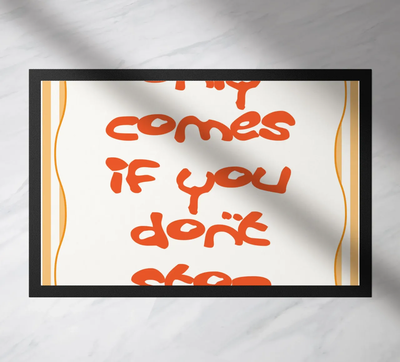 dont stop trying doormat by Shillas