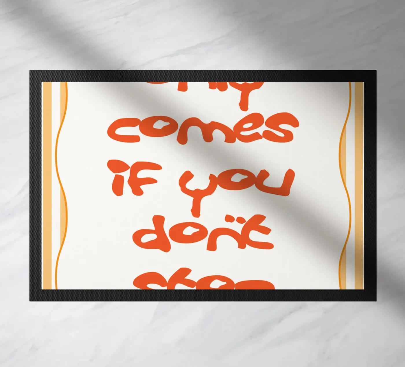 dont stop trying doormat by Shillas