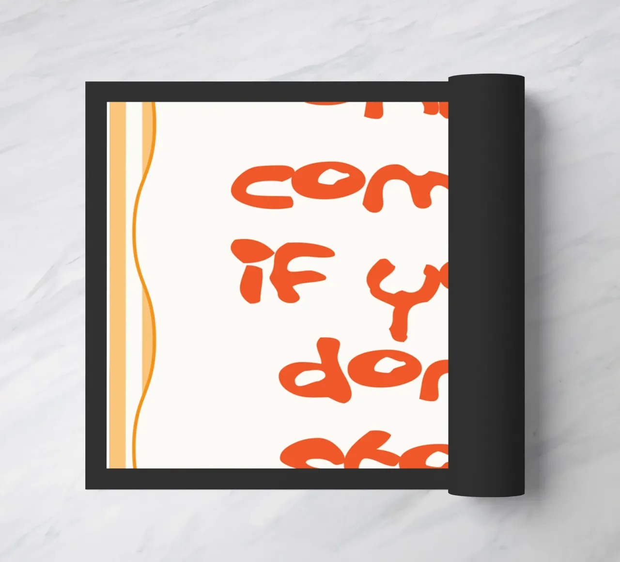 dont stop trying doormat by Shillas