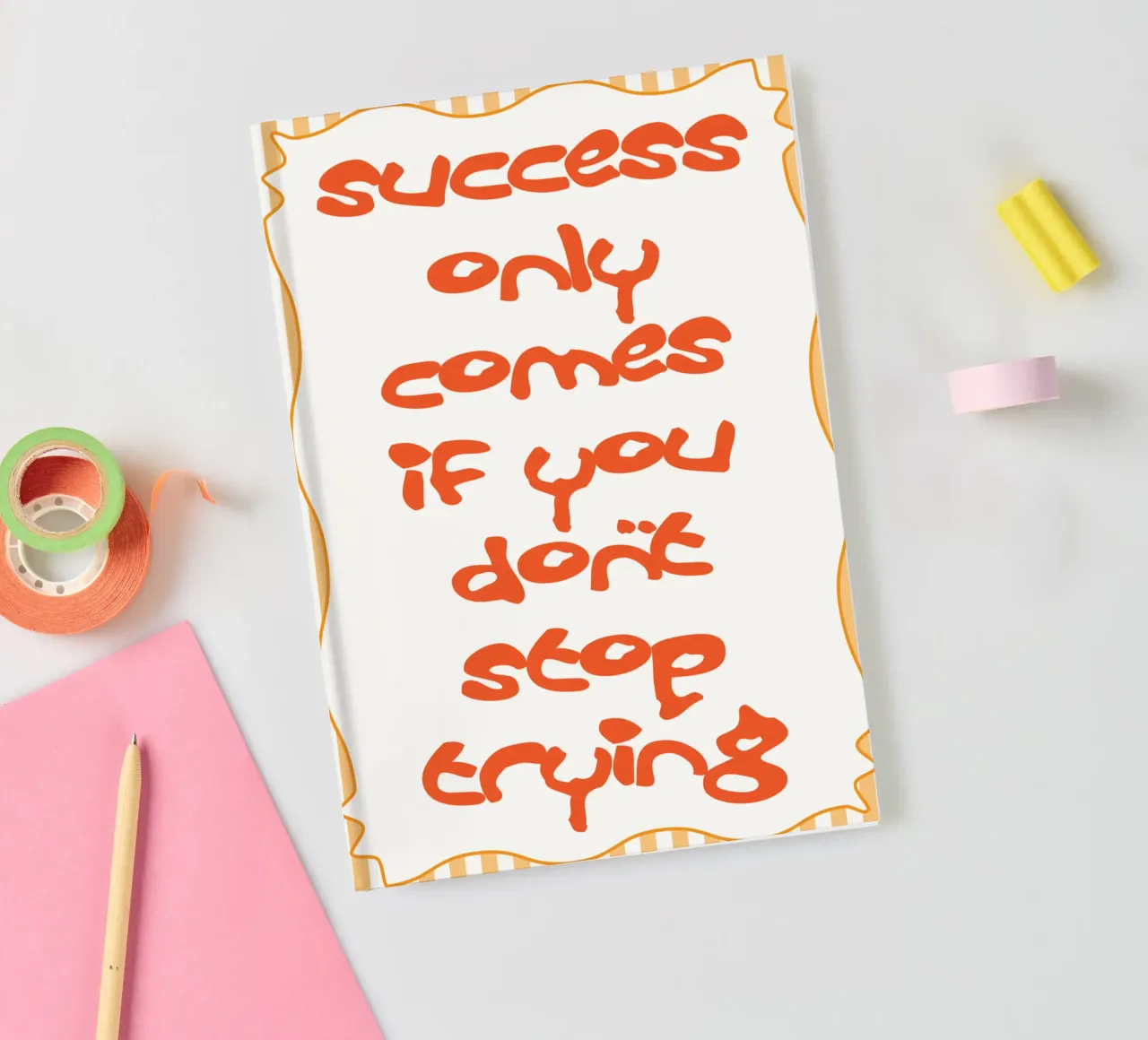 dont stop trying notebook by Shillas