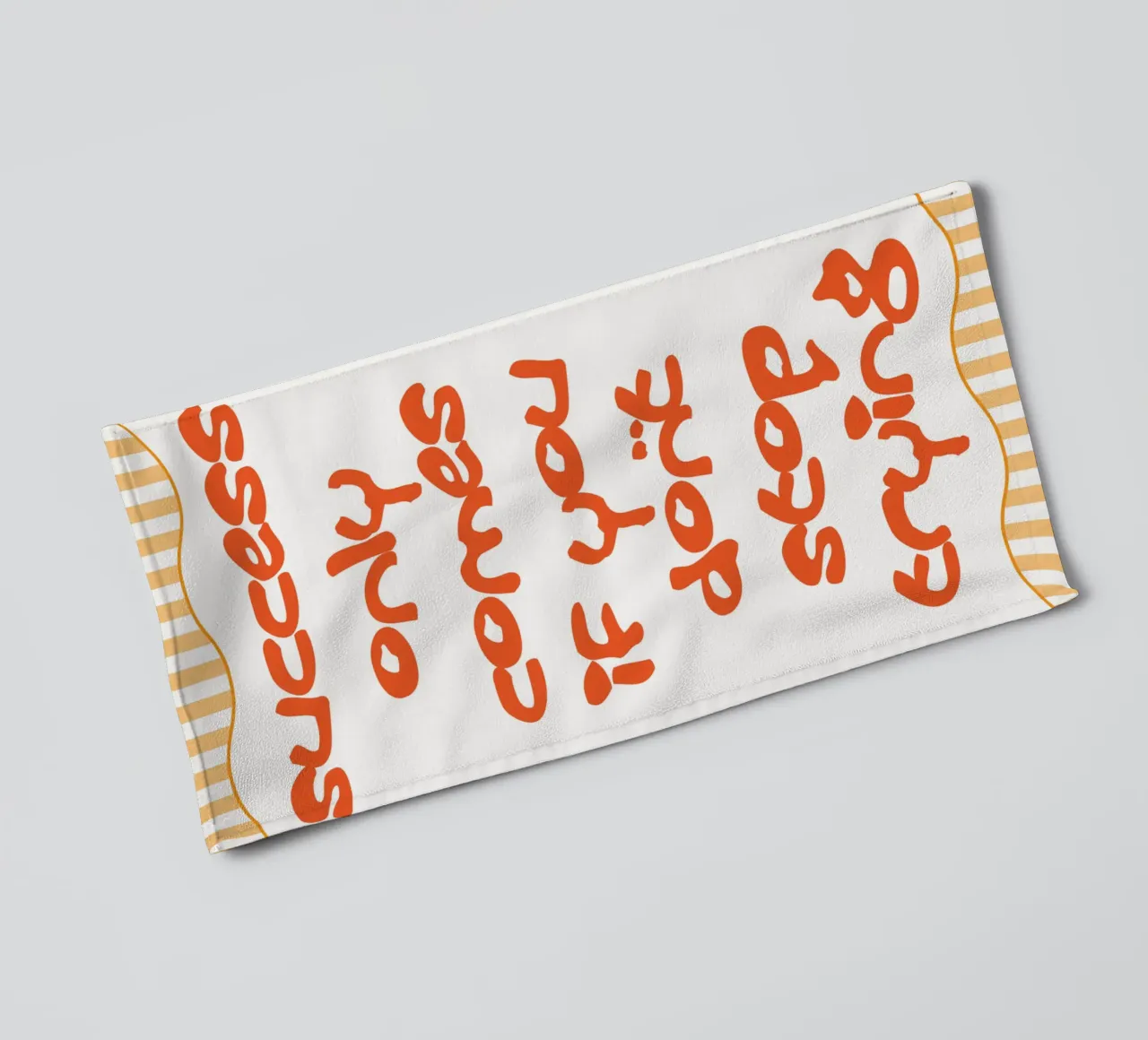 dont stop trying towel by Shillas