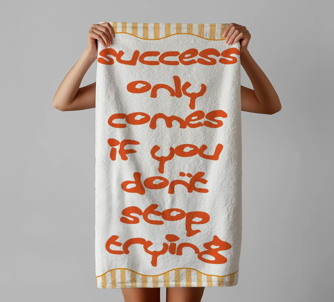 dont stop trying towel by Shillas