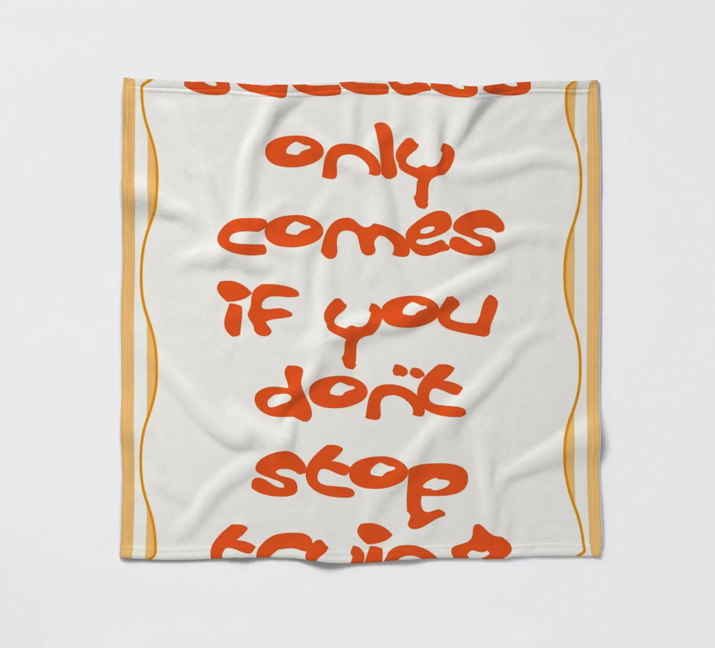 dont stop trying fleecedeken van Shillas