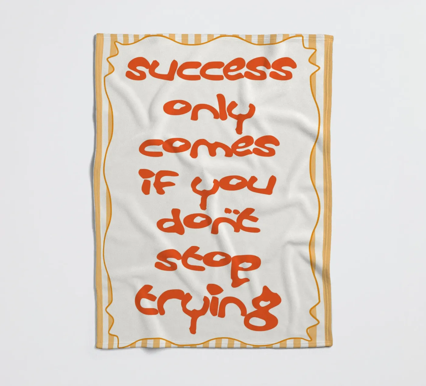 dont stop trying fleecedeken van Shillas