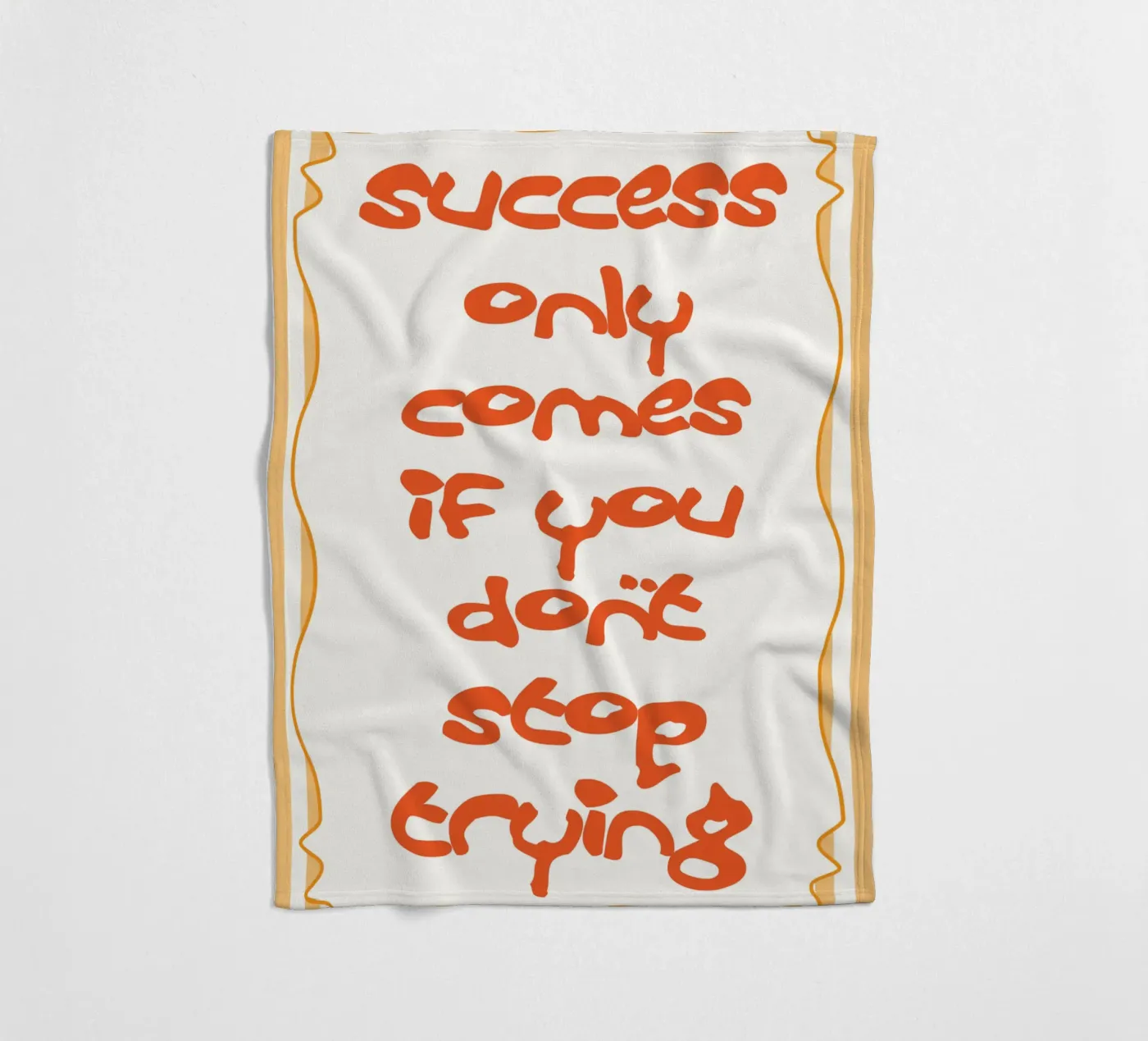 dont stop trying fleecedeken van Shillas