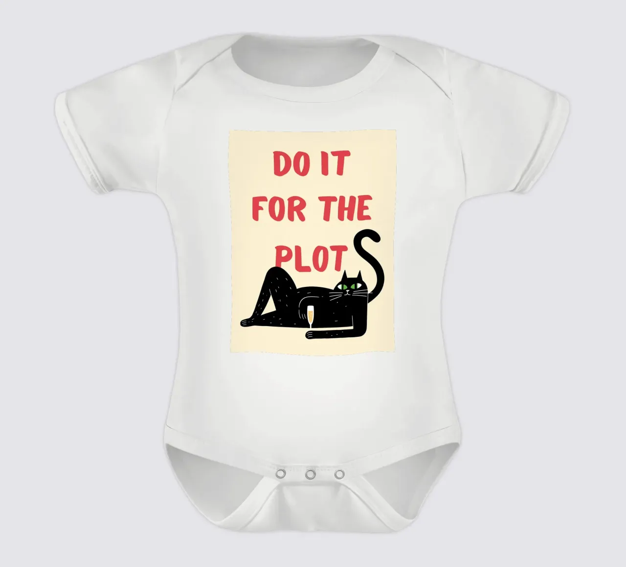 do it for the plot short-sleeve baby romper by Shillas