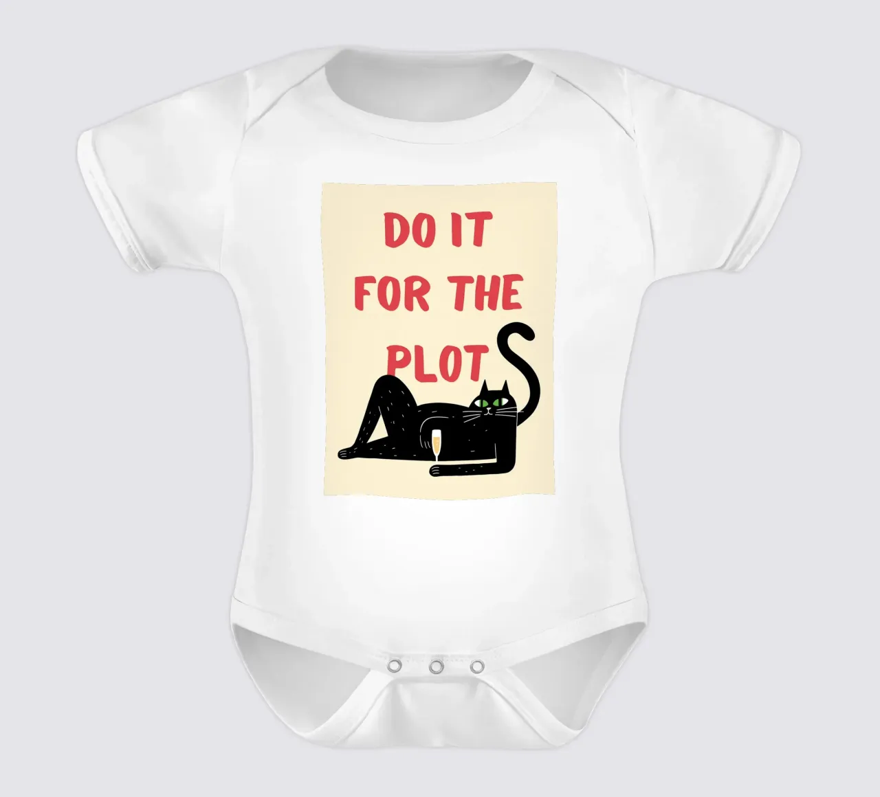 do it for the plot short-sleeve baby romper by Shillas