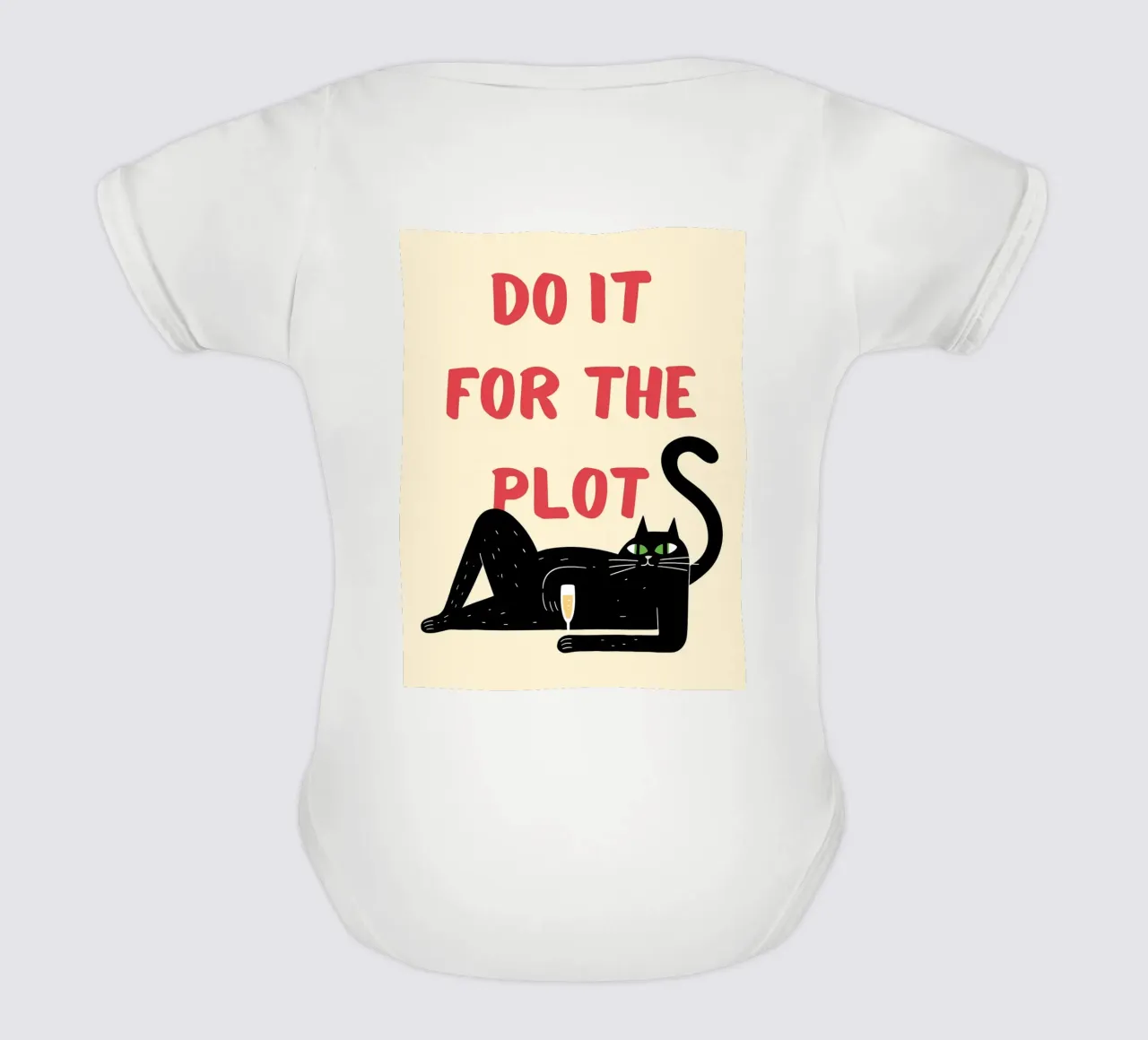 do it for the plot short-sleeve baby romper by Shillas