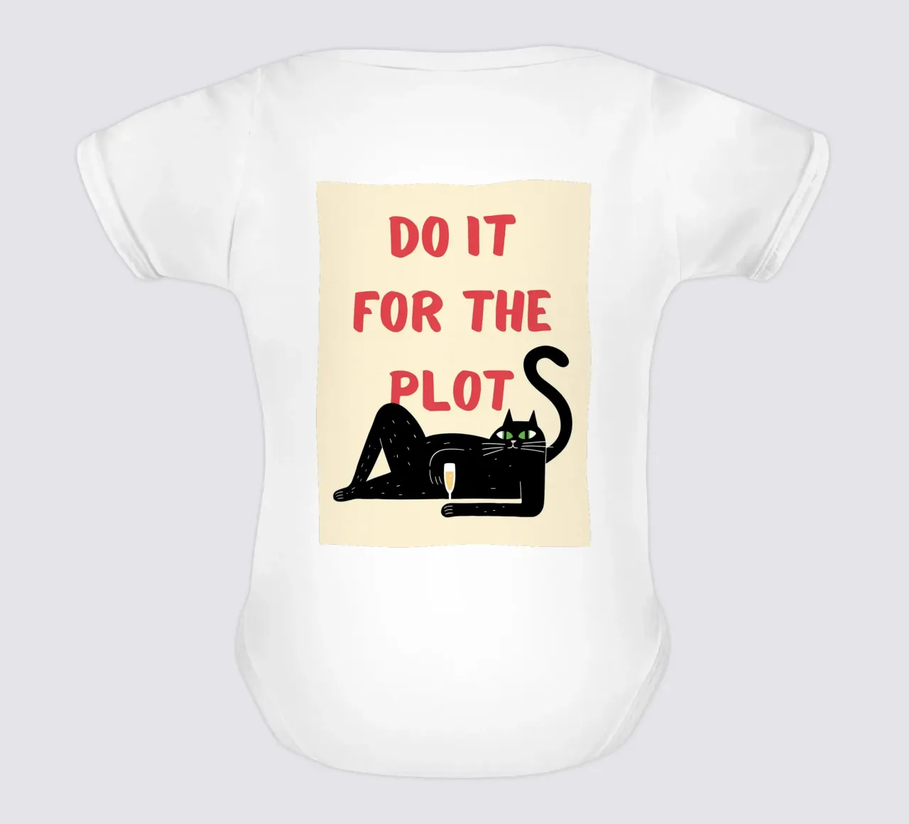 do it for the plot short-sleeve baby romper by Shillas