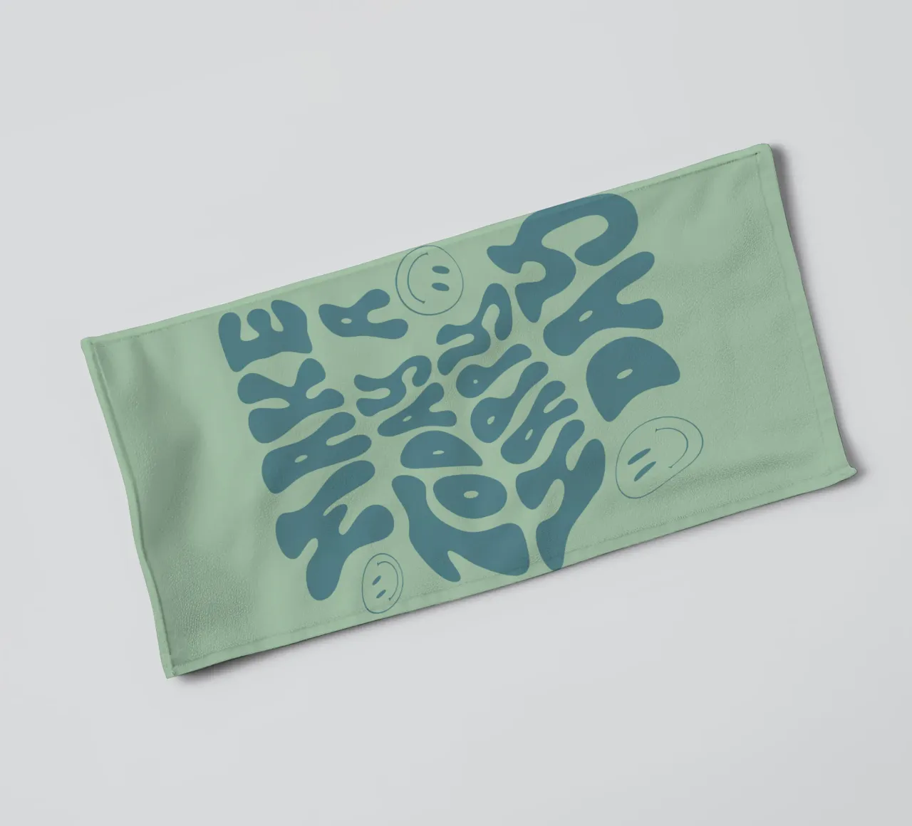 Make Today a Happy day towel by Gunawan Rb