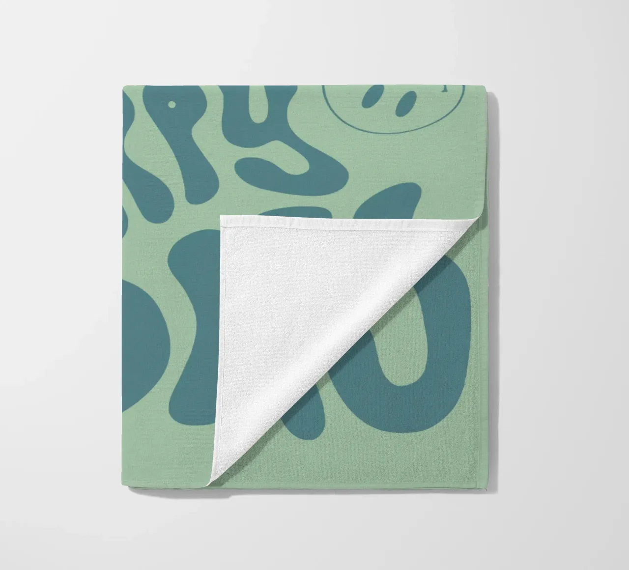 Make Today a Happy day beach towel by Gunawan Rb