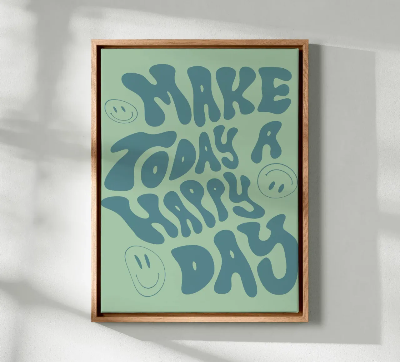 Make Today a Happy day canvas by Gunawan Rb