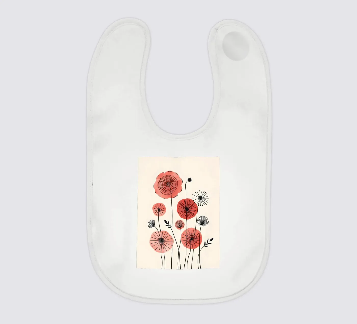 Rote Blumen Babylätzchen von botanical shop