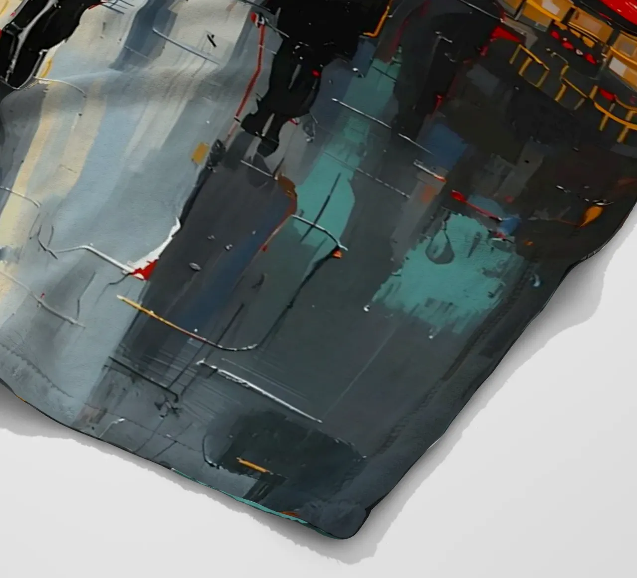 La vie en ville plaid polaire de uniqe world