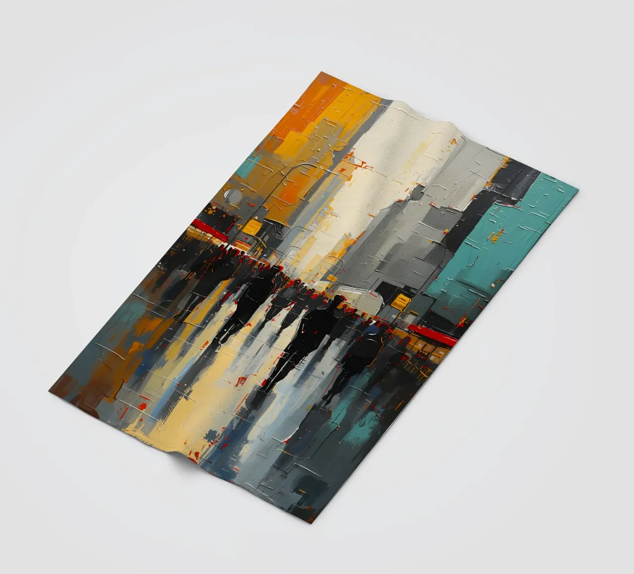 La vie en ville plaid polaire de uniqe world