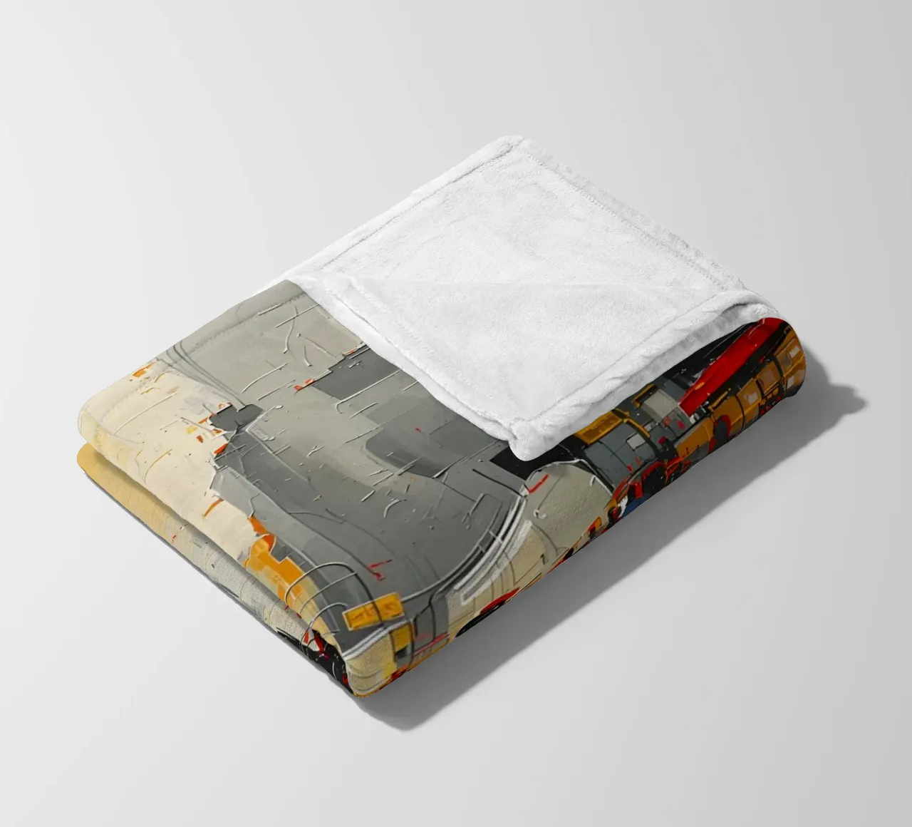 La vie en ville plaid polaire de uniqe world