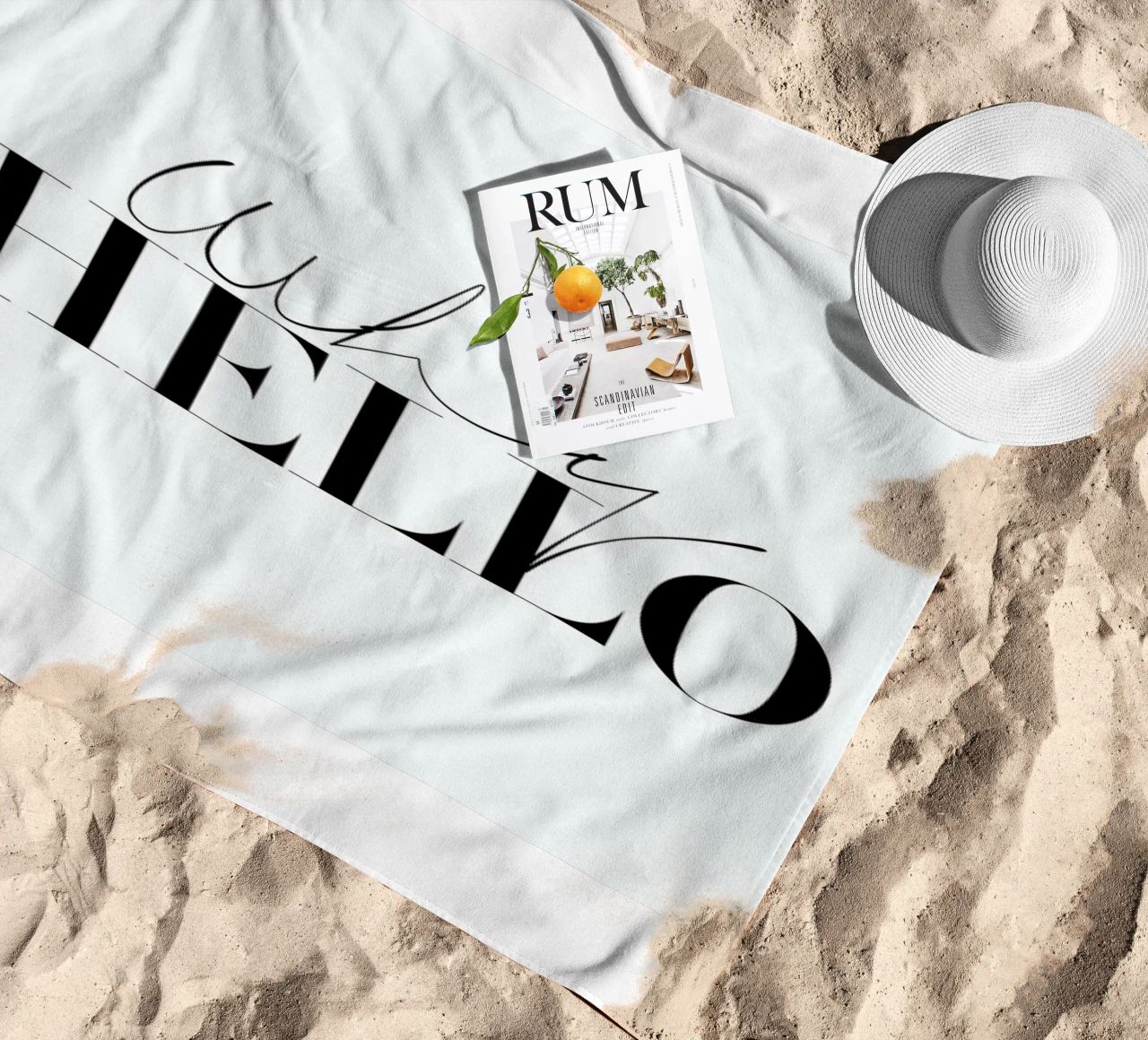 Why Hello Black and white Typography Quote telo mare da Honeymoon Hotel