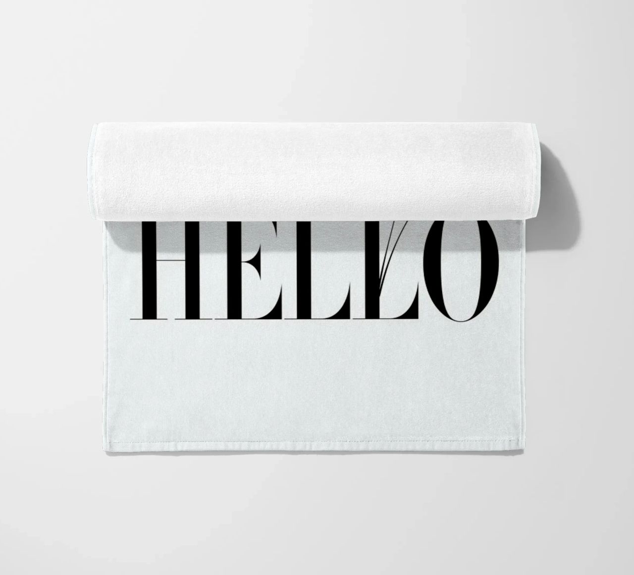 Why Hello Black and white Typography Quote telo mare da Honeymoon Hotel