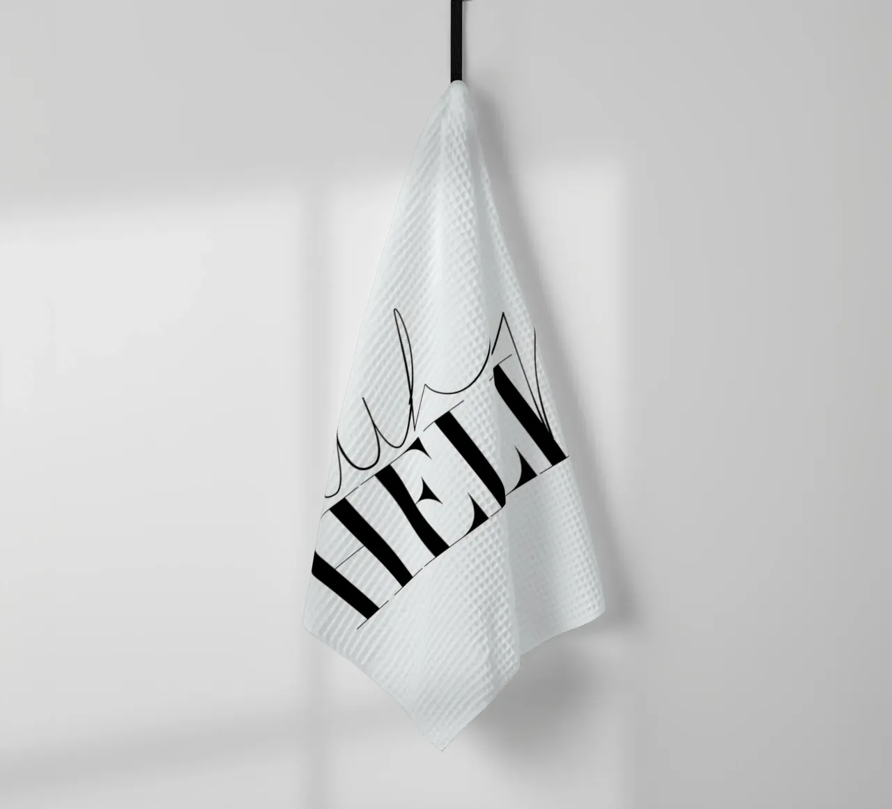 Why Hello Black and white Typography Quote canovaccio da cucina da Honeymoon Hotel