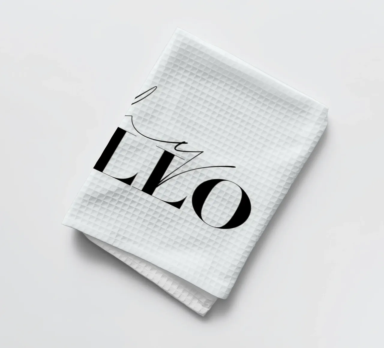 Why Hello Black and white Typography Quote paño de cocina de Honeymoon Hotel