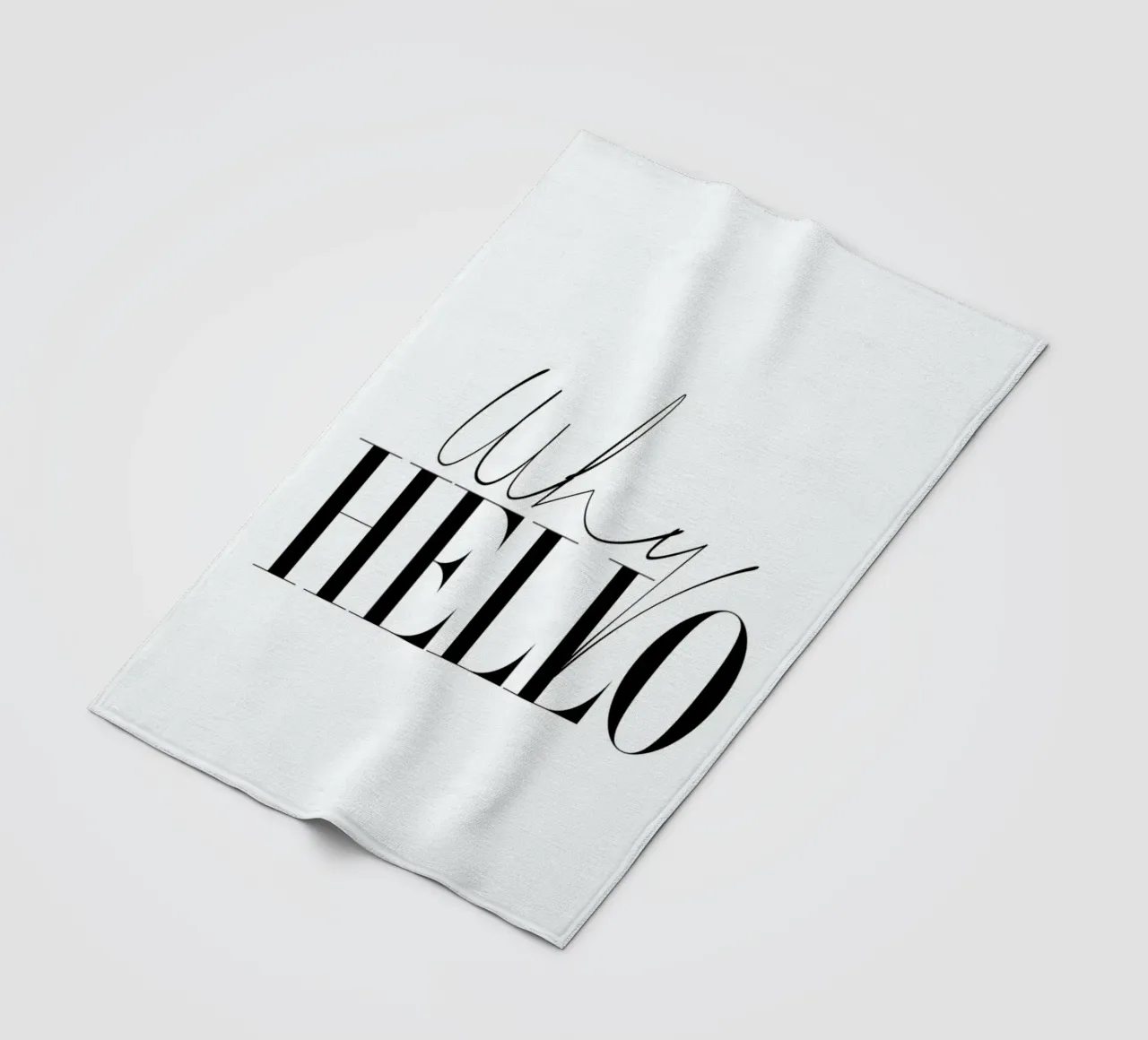 Why Hello Black and white Typography Quote coperta in pile da Honeymoon Hotel