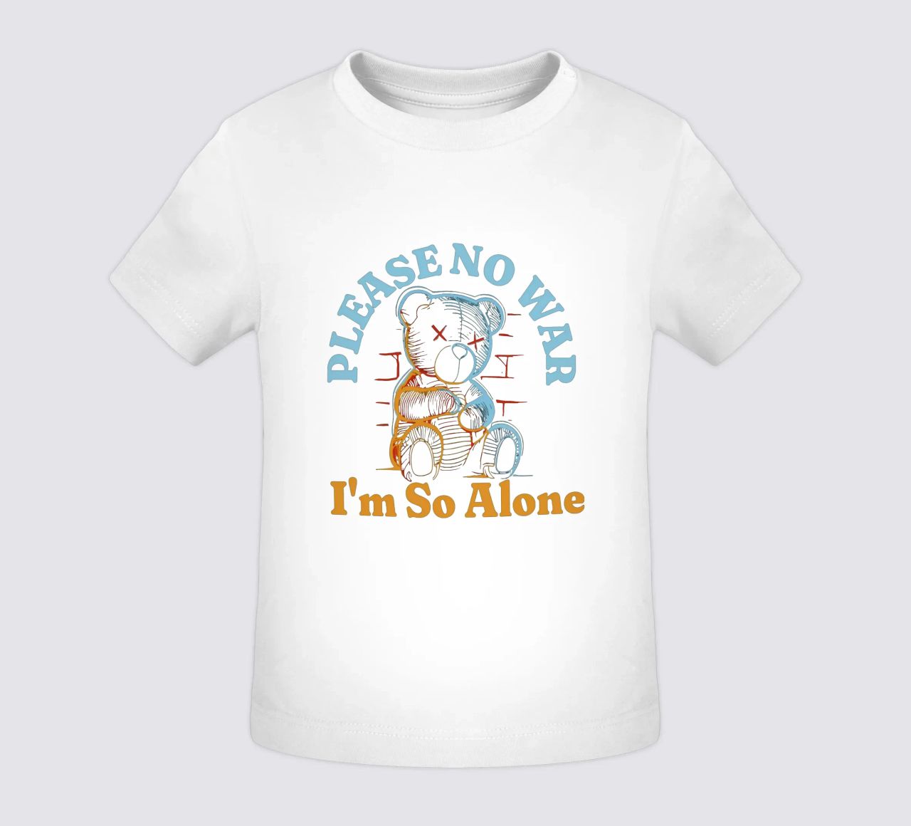 Please No War - Ich bin so allein Baby T-Shirt von Gunawan Rb