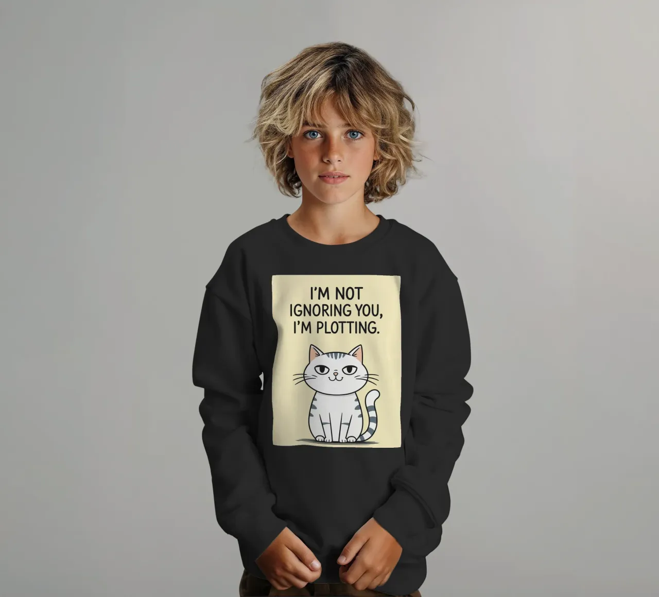 Non ti sto ignorando, sto complottando felpa bambino da Shillas