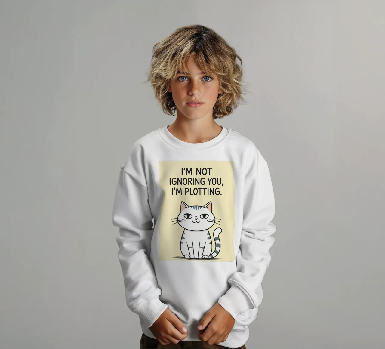 Non ti sto ignorando, sto complottando felpa bambino da Shillas