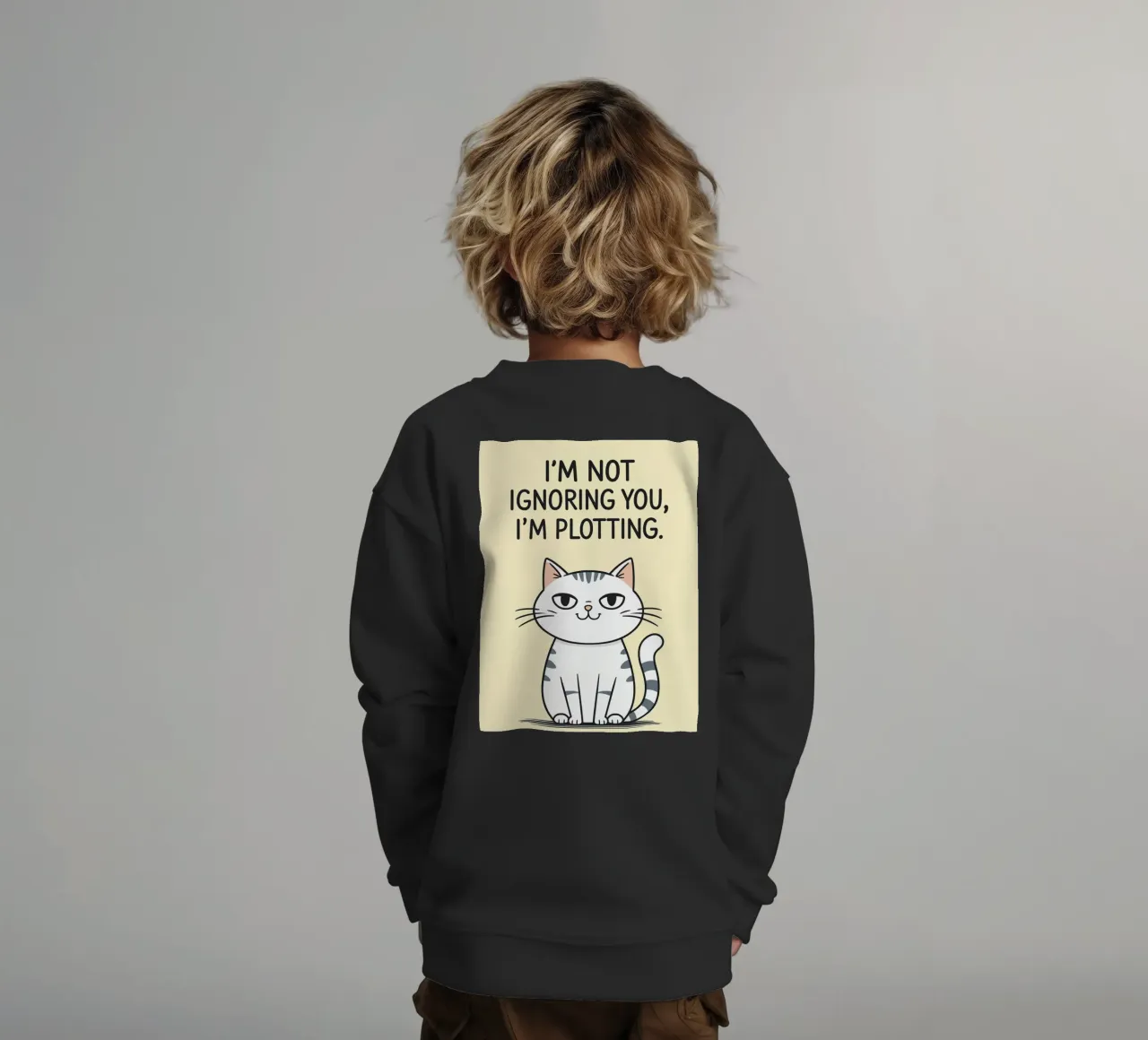 Non ti sto ignorando, sto complottando felpa bambino da Shillas