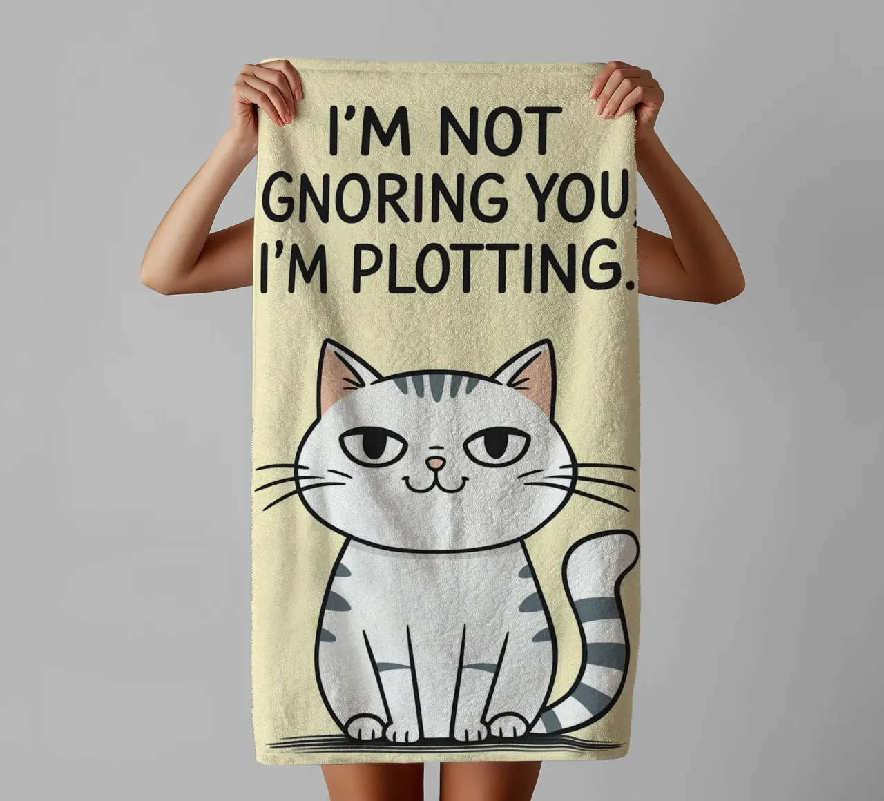 Non ti sto ignorando, sto complottando asciugamano da bagno da Shillas