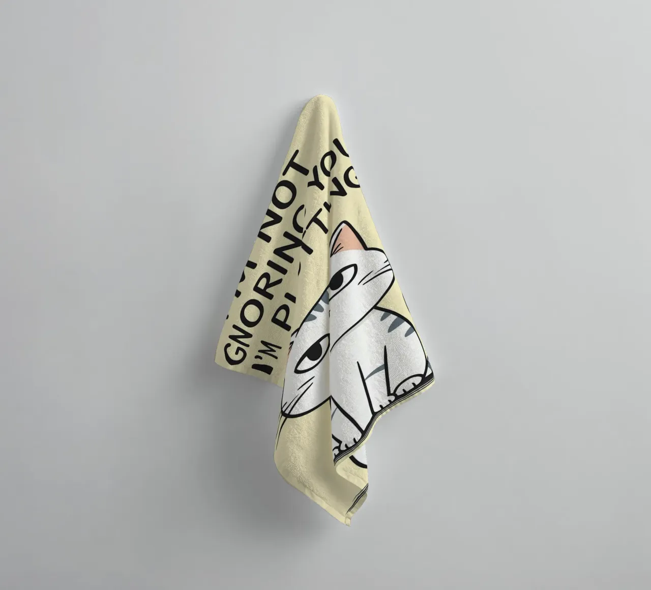 Non ti sto ignorando, sto complottando asciugamano da bagno da Shillas