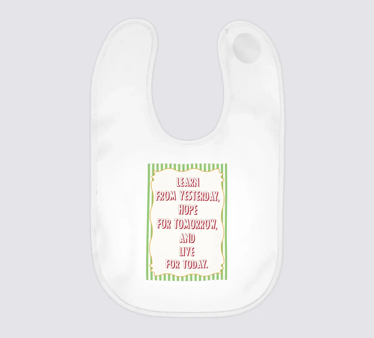 vivere per oggi bavaglino da Shillas