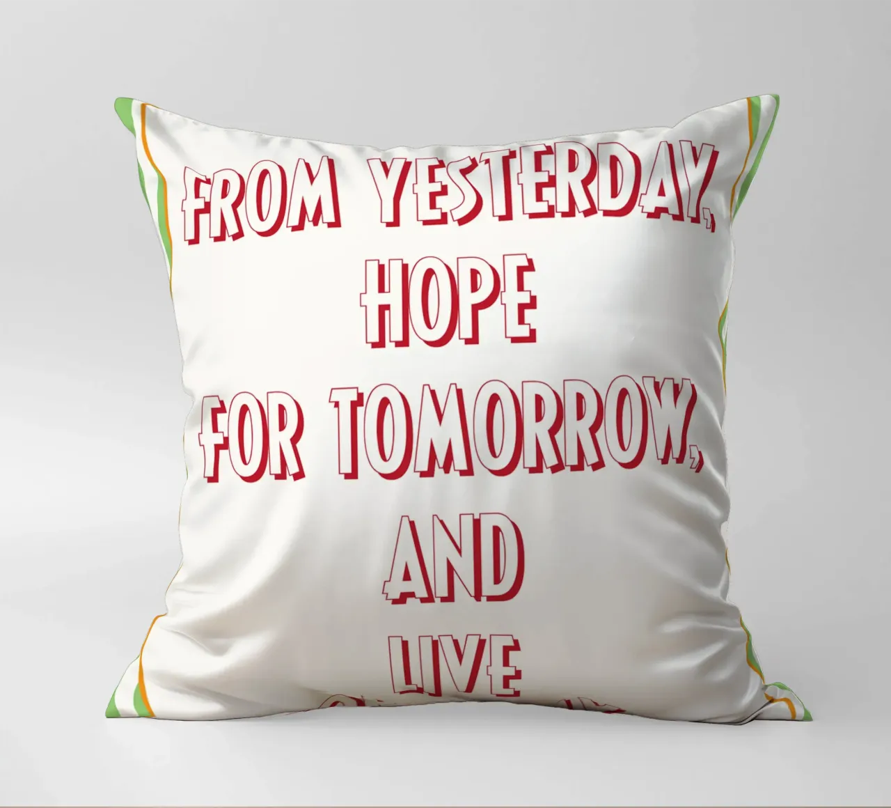 vivere per oggi cuscino da Shillas