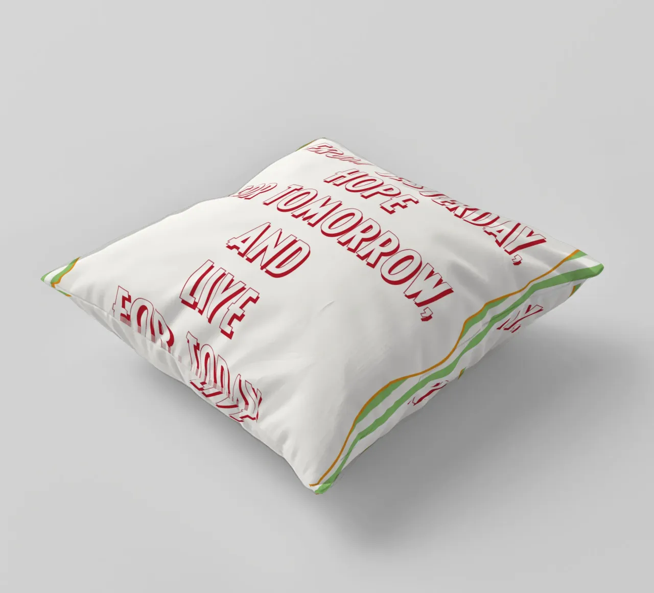 vivere per oggi cuscino da Shillas