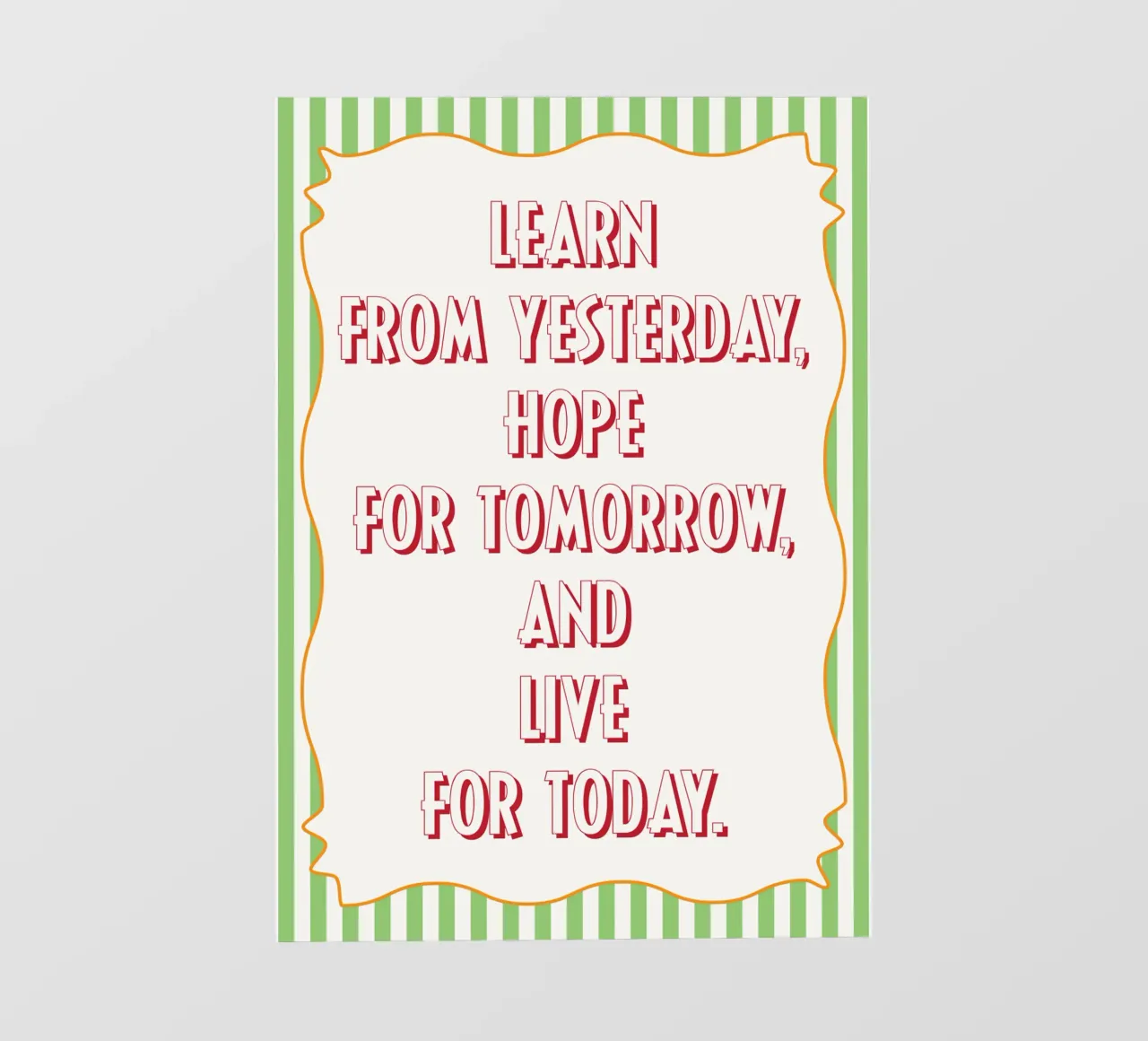 vivere per oggi telo in pvc da Shillas