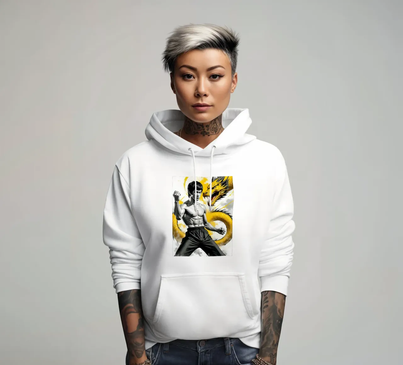 Bruce Lee felpa con cappuccio da ARTVI-SHOP