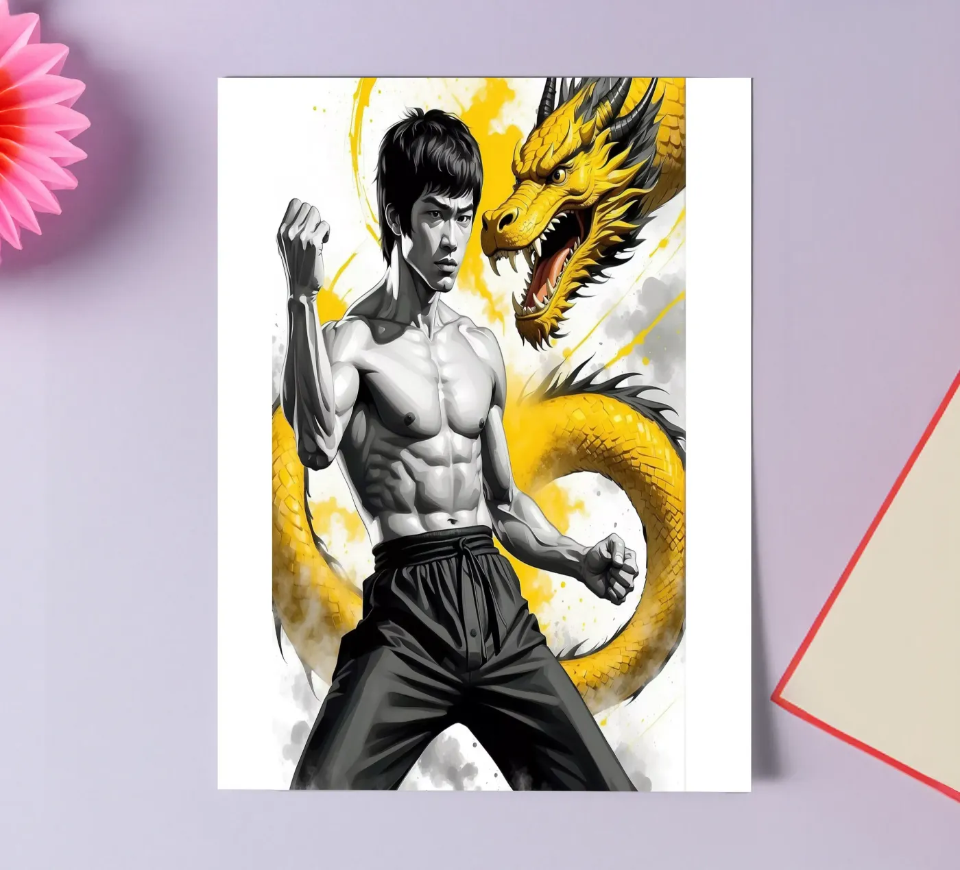 Bruce Lee sticker sheet by 🎁 NOBELART