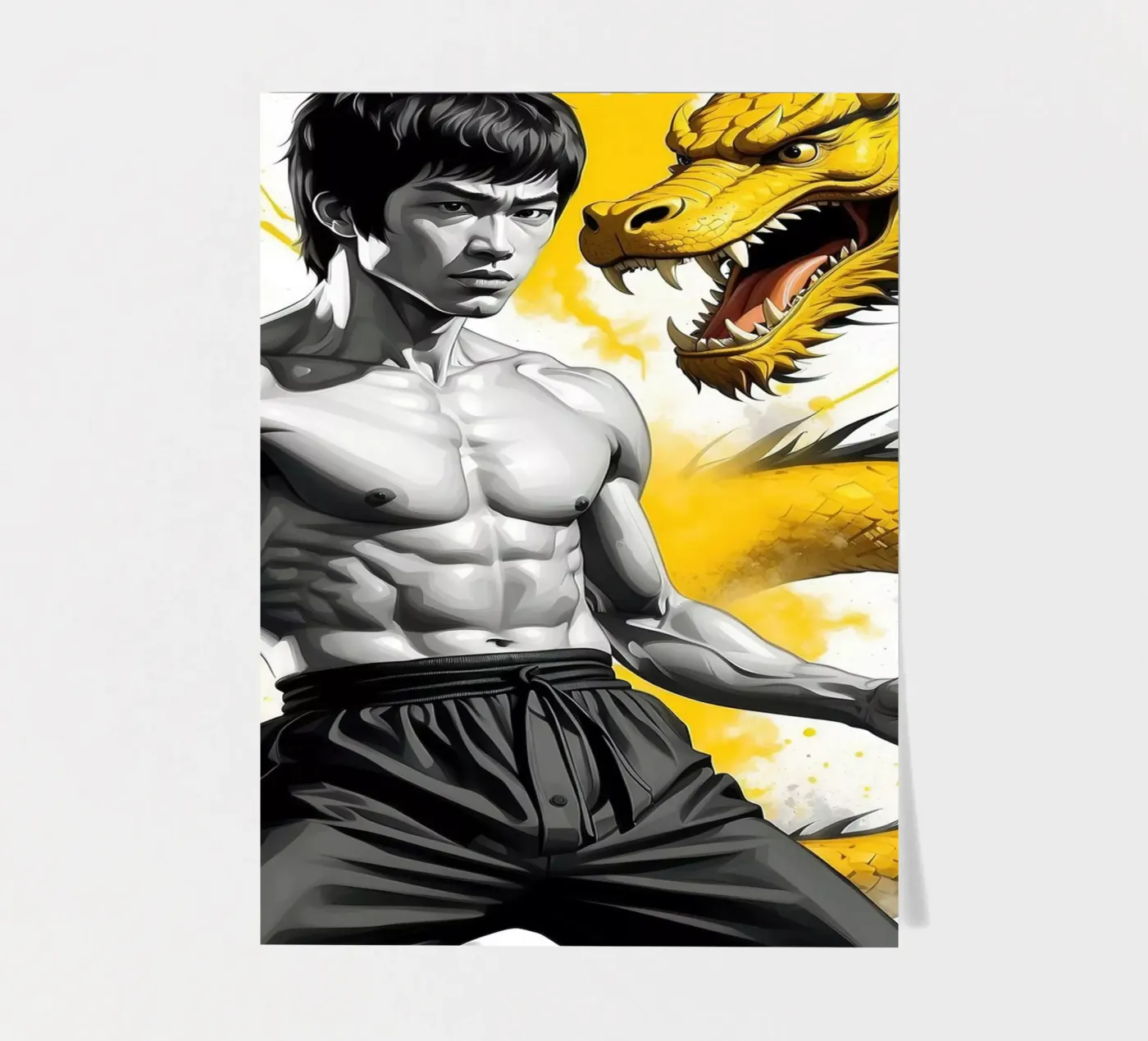 Bruce Lee sticker sheet by 🎁 NOBELART