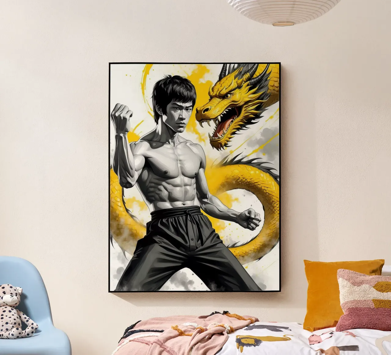 Bruce Lee plexiglass da 🎁 NOBELART