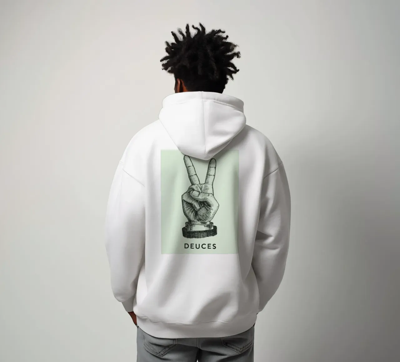 mano di pace dei due felpa con cappuccio da Shillas