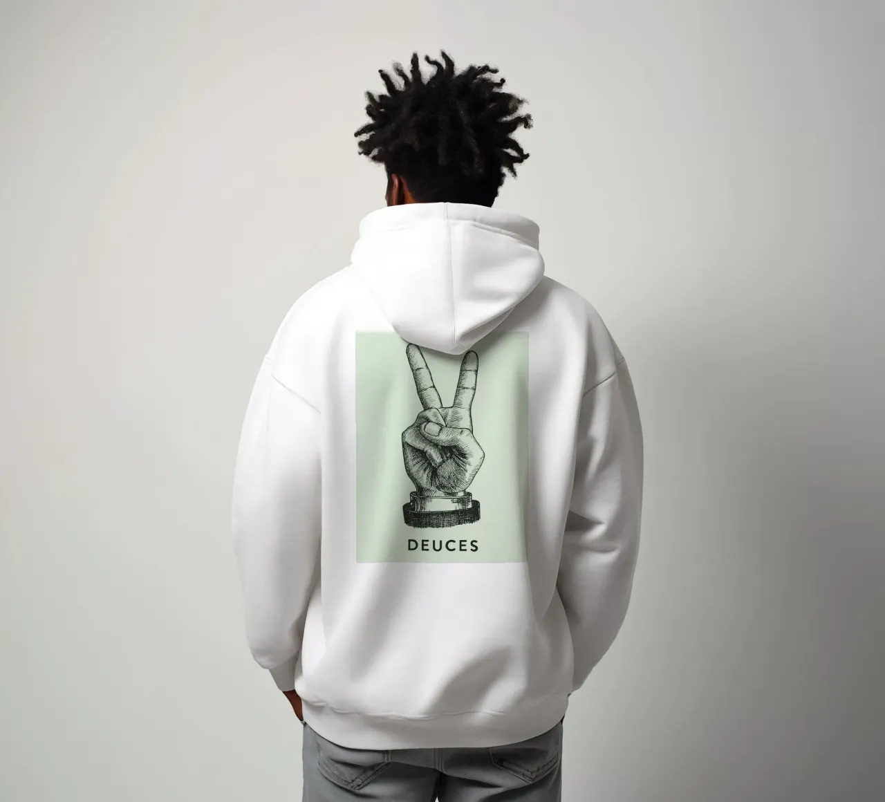 mano di pace dei due felpa con cappuccio da Shillas