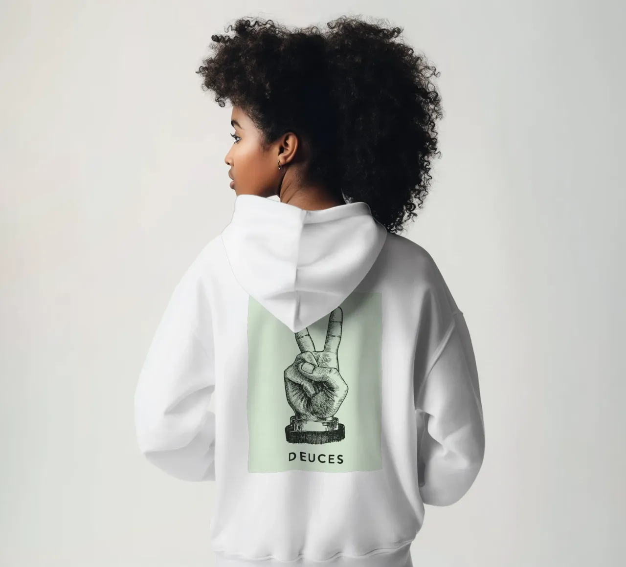 mano di pace dei due felpa con cappuccio da Shillas