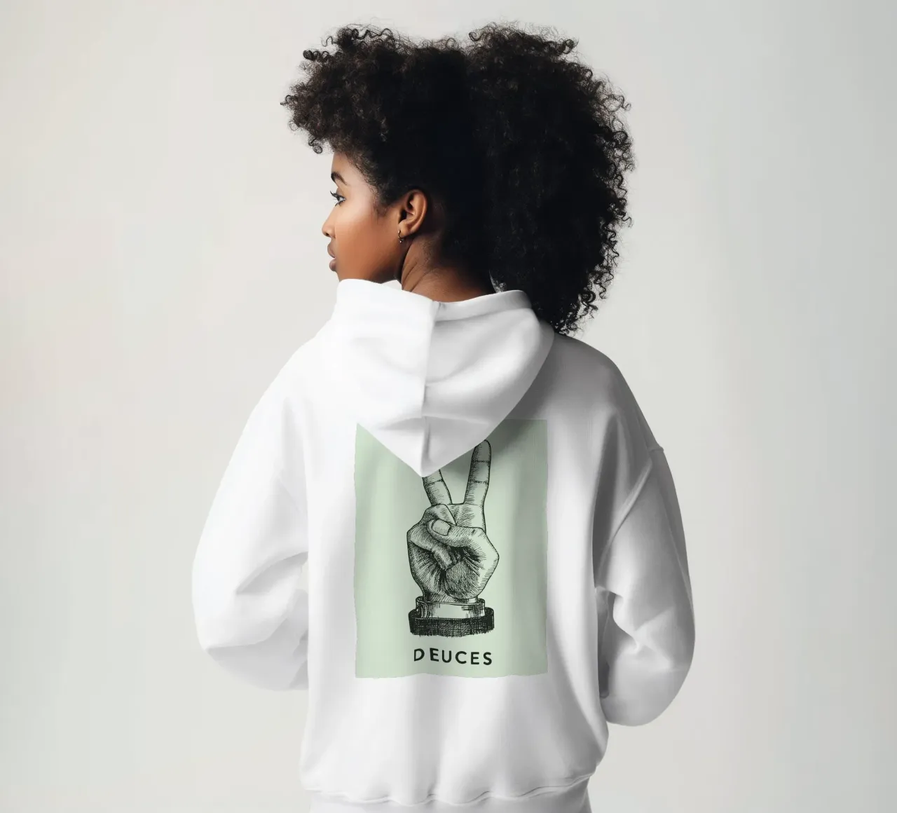 mano di pace dei due felpa con cappuccio da Shillas