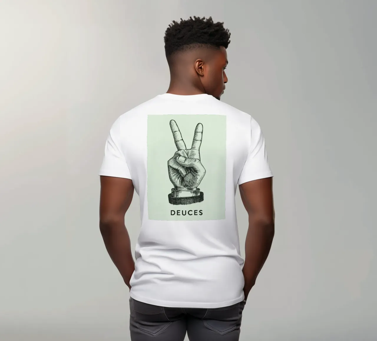 mano di pace dei due t-shirt da Shillas