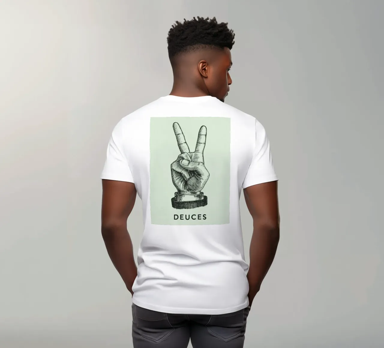 mano di pace dei due t-shirt da Shillas
