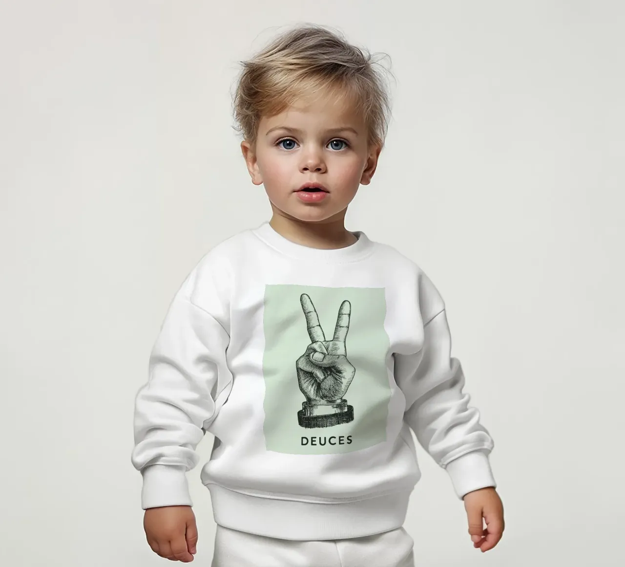 mano di pace dei due felpa neonato da Shillas