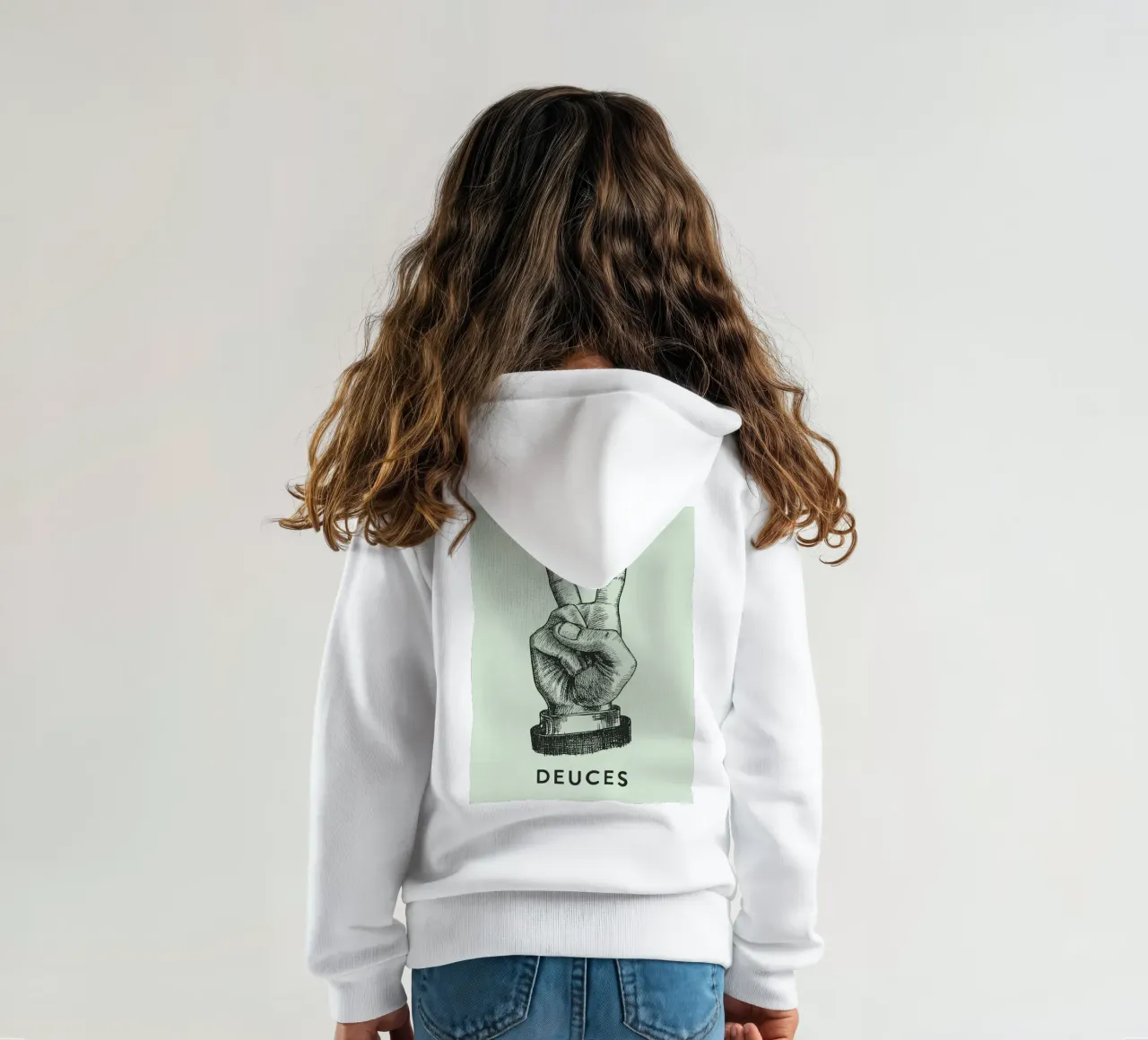 mano di pace dei due felpa bambino con cappuccio da Shillas